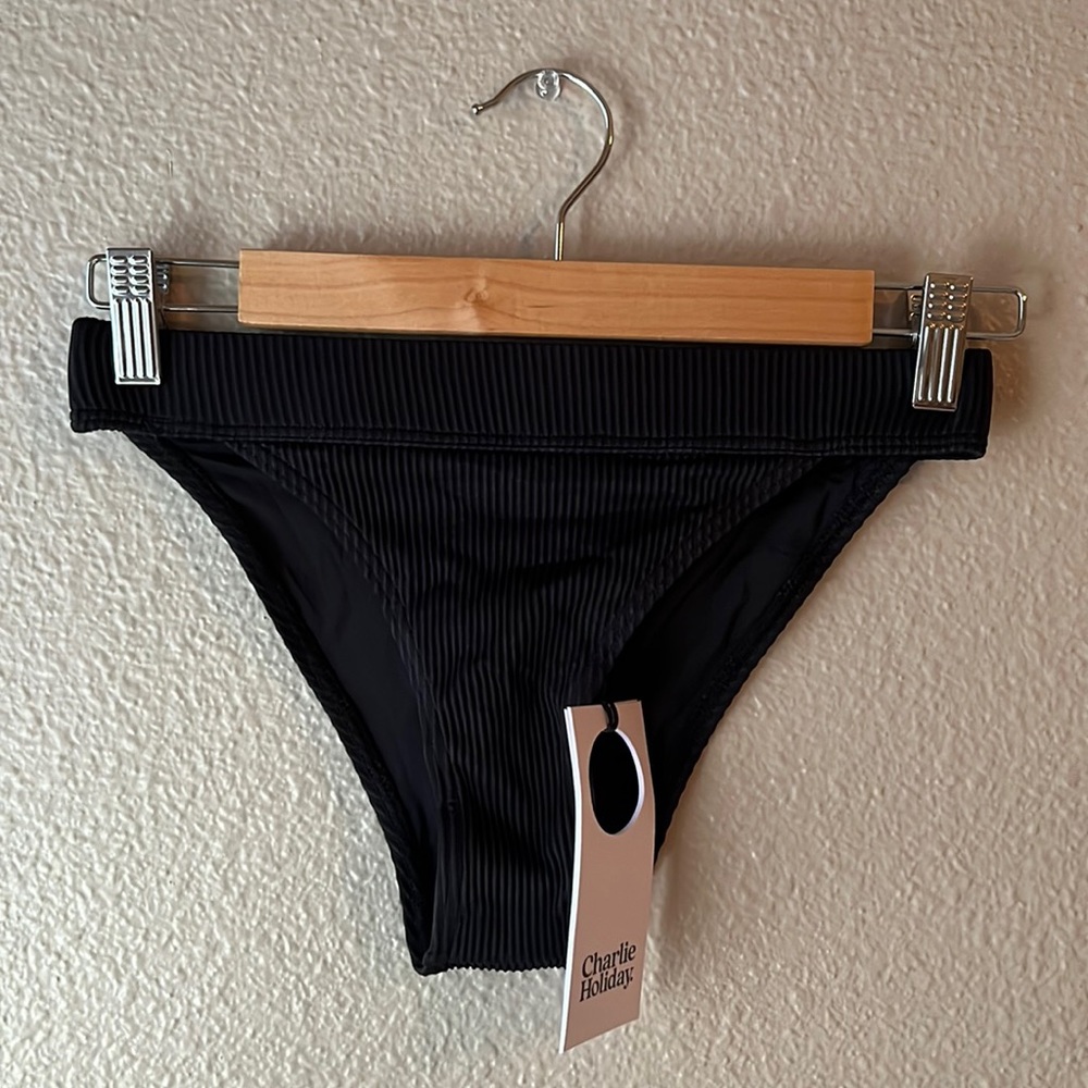 NWT Charlie Holiday Bamba Ribbed Bikini Bottoms